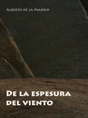 cover image of De la espesura del viento